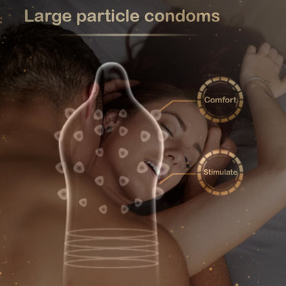 Prezervative Elephant cu granule mari, 10 buc. – Ultra subțiri, latex natural, cu plăcere sporită și lubrifiant suplimentar