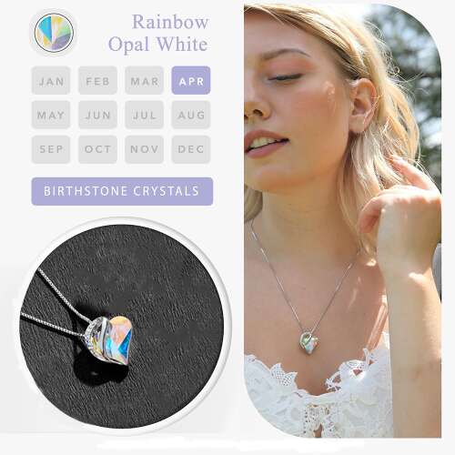 Dollcini Ezüst Szív Ékszer – Kristály Nyaklánc vagy Fülbevaló Külön, illetve Ékszerszettben