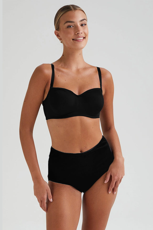 Dollcini Magas Derekú, Női Menstruációs Bugyi Szett - 95% Pamut, Szivárgásmentes, 3 db-os Csomag