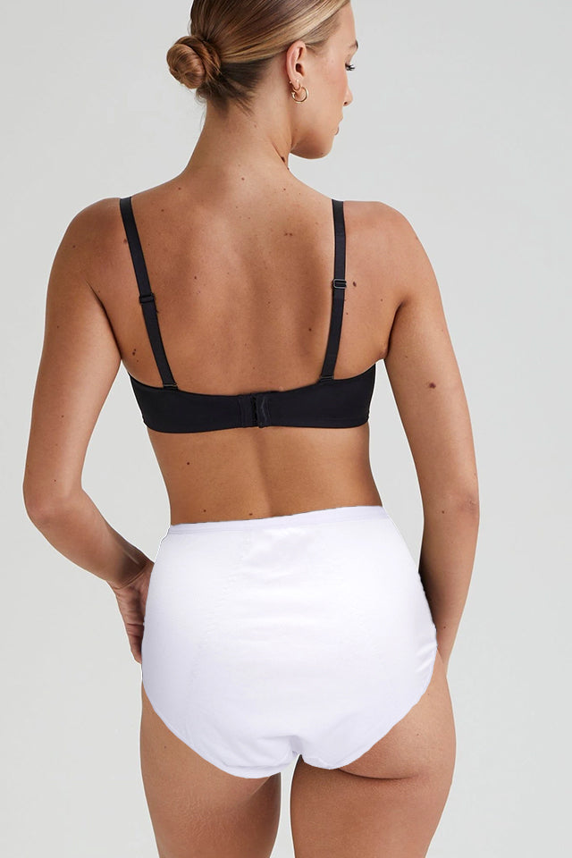 Dollcini Magas Derekú, Női Menstruációs Bugyi Szett - 95% Pamut, Szivárgásmentes, 3 db-os Csomag