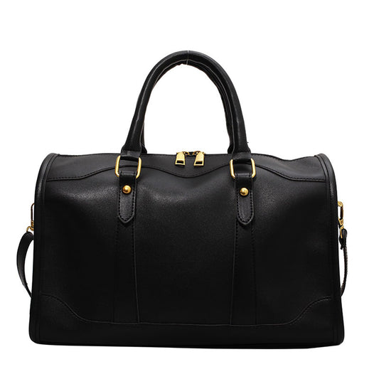 Dollcini, geantă de umăr vintage cu fermoar, aspect elegant și stilat, piele PU, durabilă