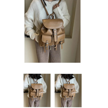 Dollcini, rucsac casual din piele PU, rucsac vintage pentru femei, elegant și practic