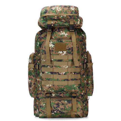 Dollcini Katonai Stílusú Férfi Túrahátizsák – 80L, Vízálló