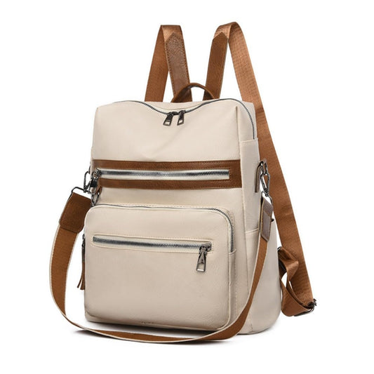 Rucsac de damă Dollcini impermeabil din piele PU – geantă elegantă, la modă și practică pentru utilizare zilnică și călătorii