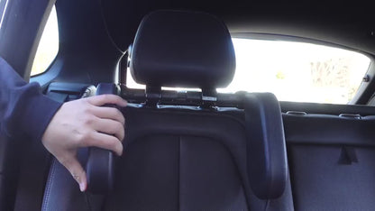 Tetieră auto ergonomică Dollcini – cu spumă cu memorie, reglabilă și respirabilă, neagră