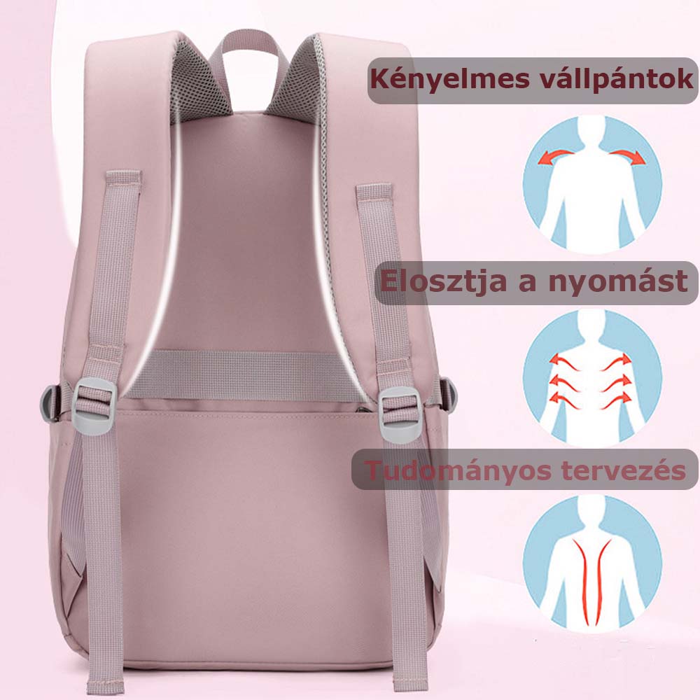 Dollcini Nyuszifüles Lányka Hátizsák – Aranyos, Vízálló Iskolatáska