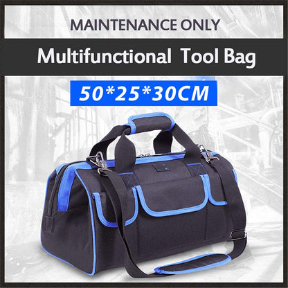 Dollcini, Geantă de scule profesională cu 15 buzunare – Material Oxford impermeabil, Negru
