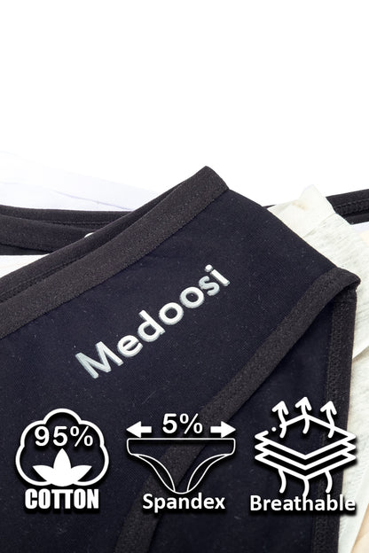 Dollcini, Klasszikus női bugyi,95% Pamut + Spandex-Többszínű, 6 db-os Csomag,89102