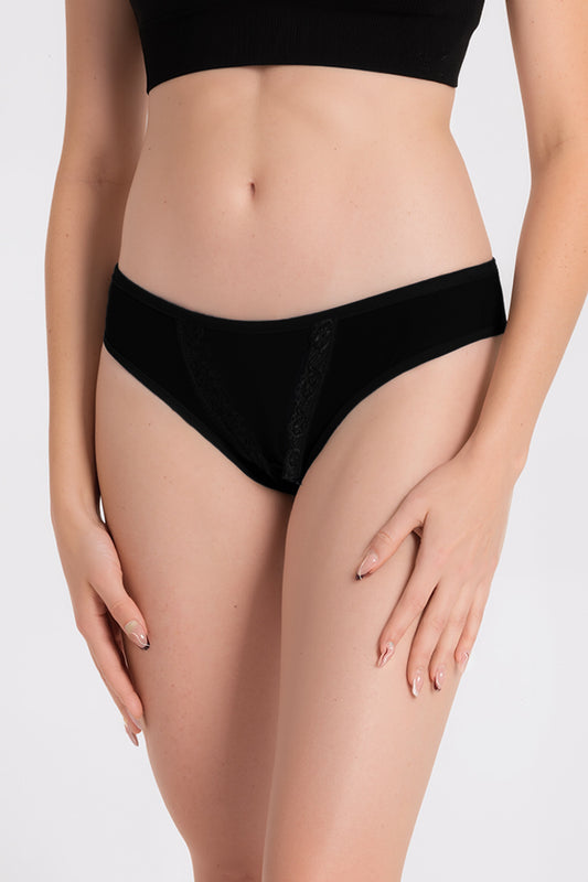 Dollcini ,Klasszikus Női Bugyi, Brazil Női Bugyi, 95% Pamut + Spandex-Többszínű, 6 db-os Csomag,89412