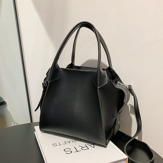 Geantă de lucru pentru femei Dollcini – Geantă elegantă, impermeabilă din piele PU, cu curea reglabilă și interior spațios, neagră
