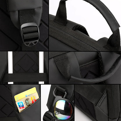 Rucsac impermeabil pentru laptop Dollcini – negru, compatibil cu 15,6”, practic, de zi cu zi