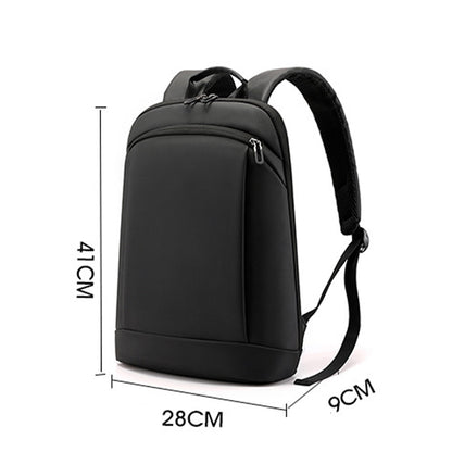 Rucsac impermeabil pentru laptop Dollcini – negru, compatibil cu 15,6”, practic, de zi cu zi
