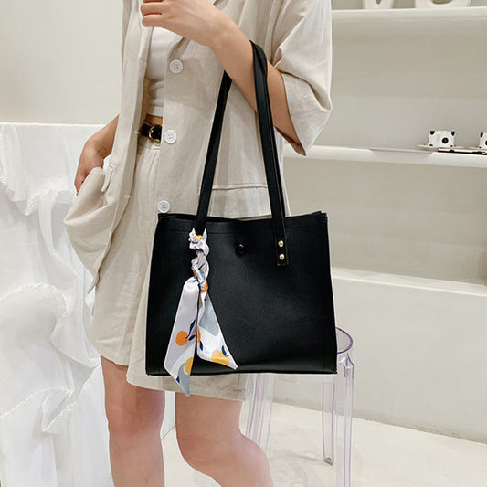 Geantă de damă premium Dollcini - Geantă elegantă din piele PU cu interior spațios și curea de umăr reglabilă, Negru
