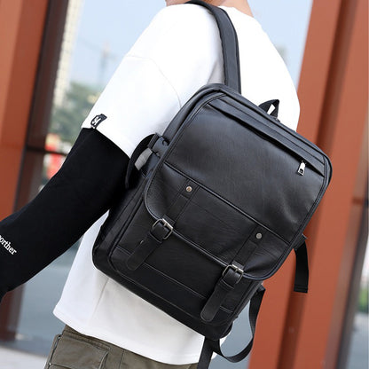 Rucsac Dollcini impermeabil negru pentru laptop de 15,6” – Geantă de școală modernă cu mai multe buzunare pentru călătorii și serviciu, culori multiple